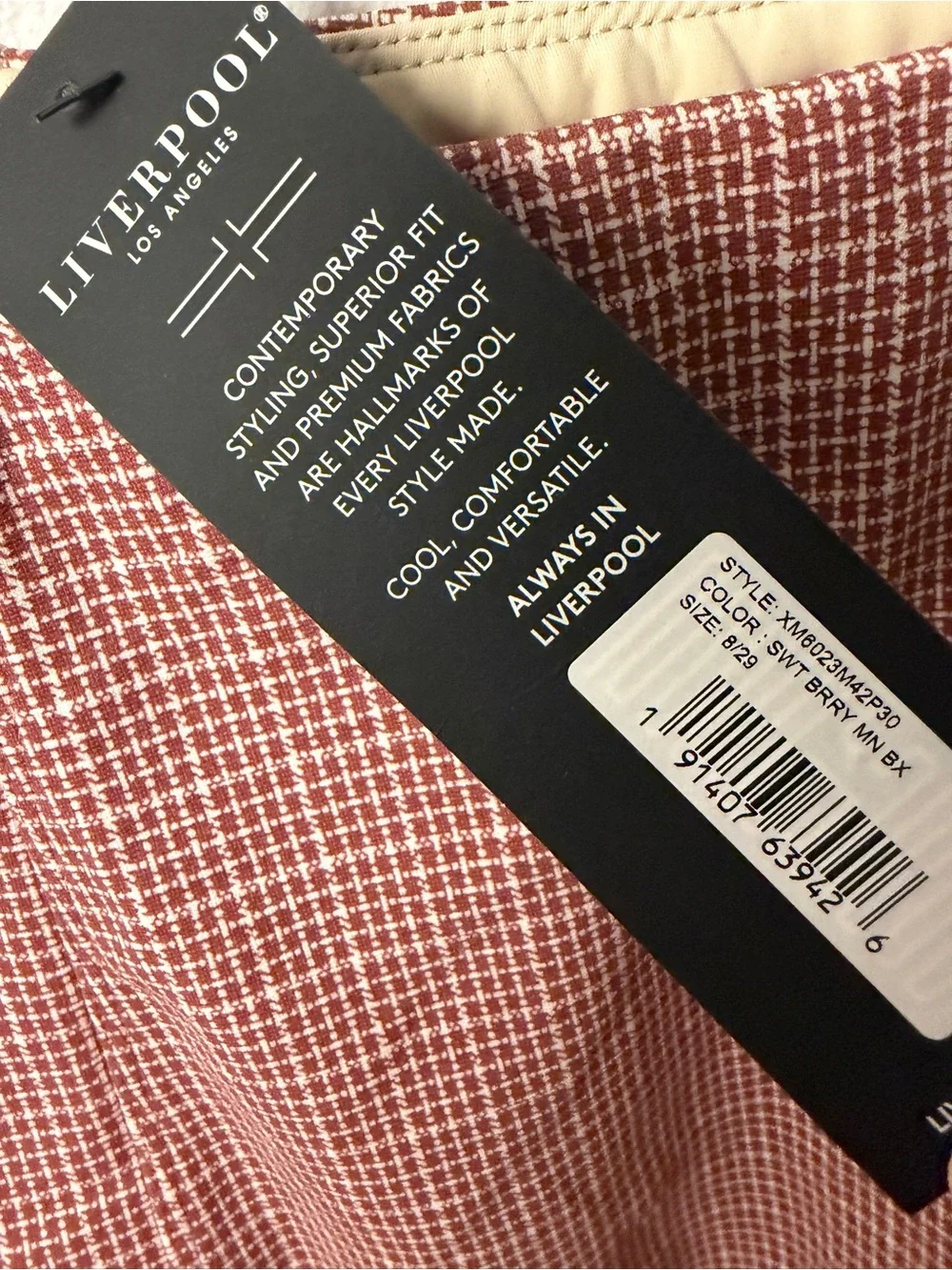 NWT | Liverpool Los Angeles Pencil Skirt in Sweet Berry | Sz 8/29
